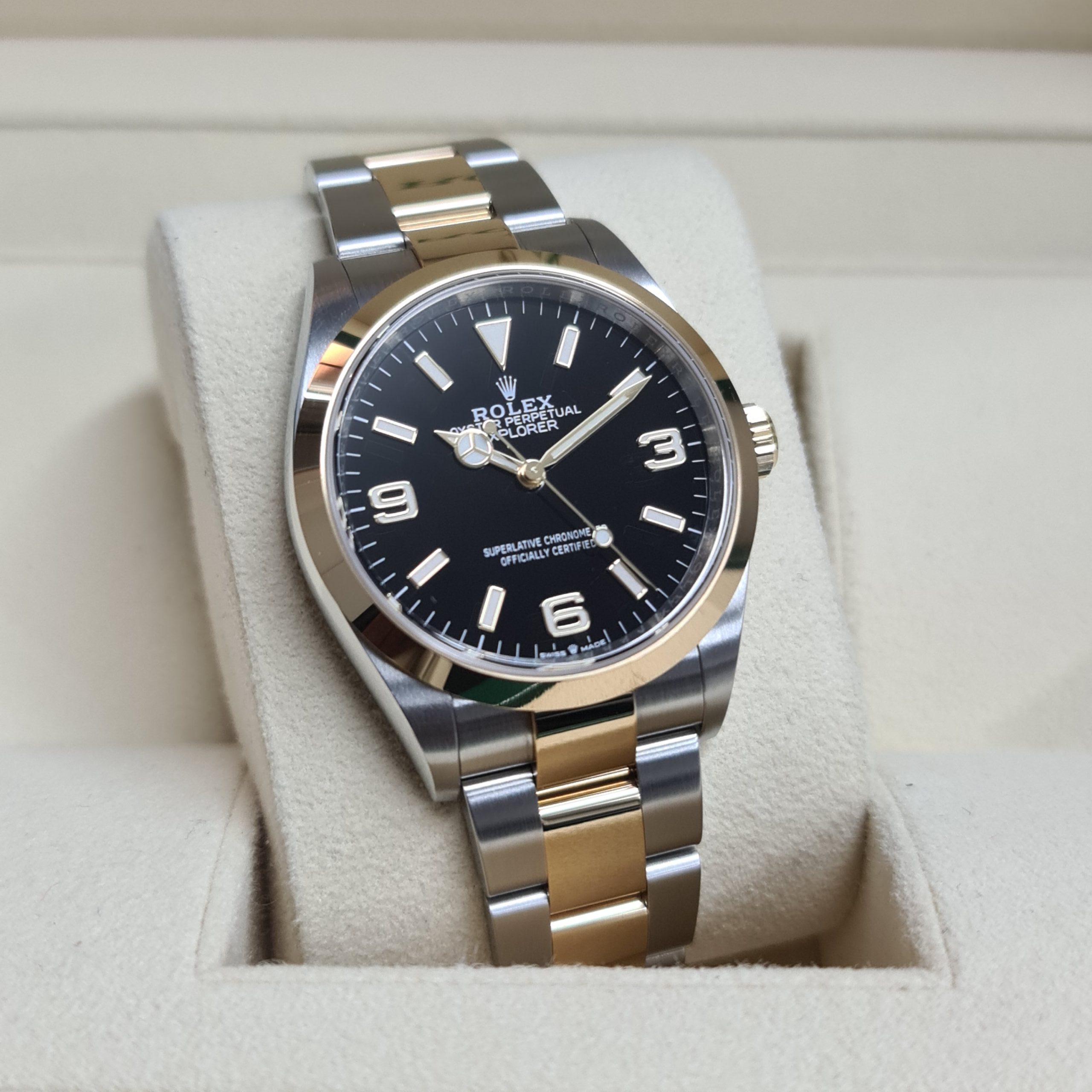 Rolex Explorer Two Tone 36mm 2021 full set luxury Watches