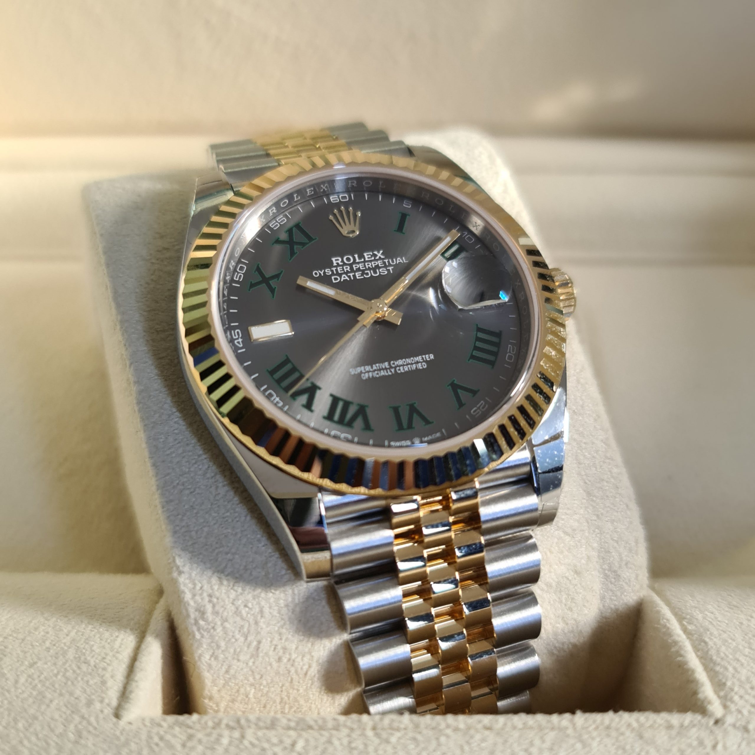 Rolex Datejust 41 2021 BNIB Wimbledon Dial – luxury Watches