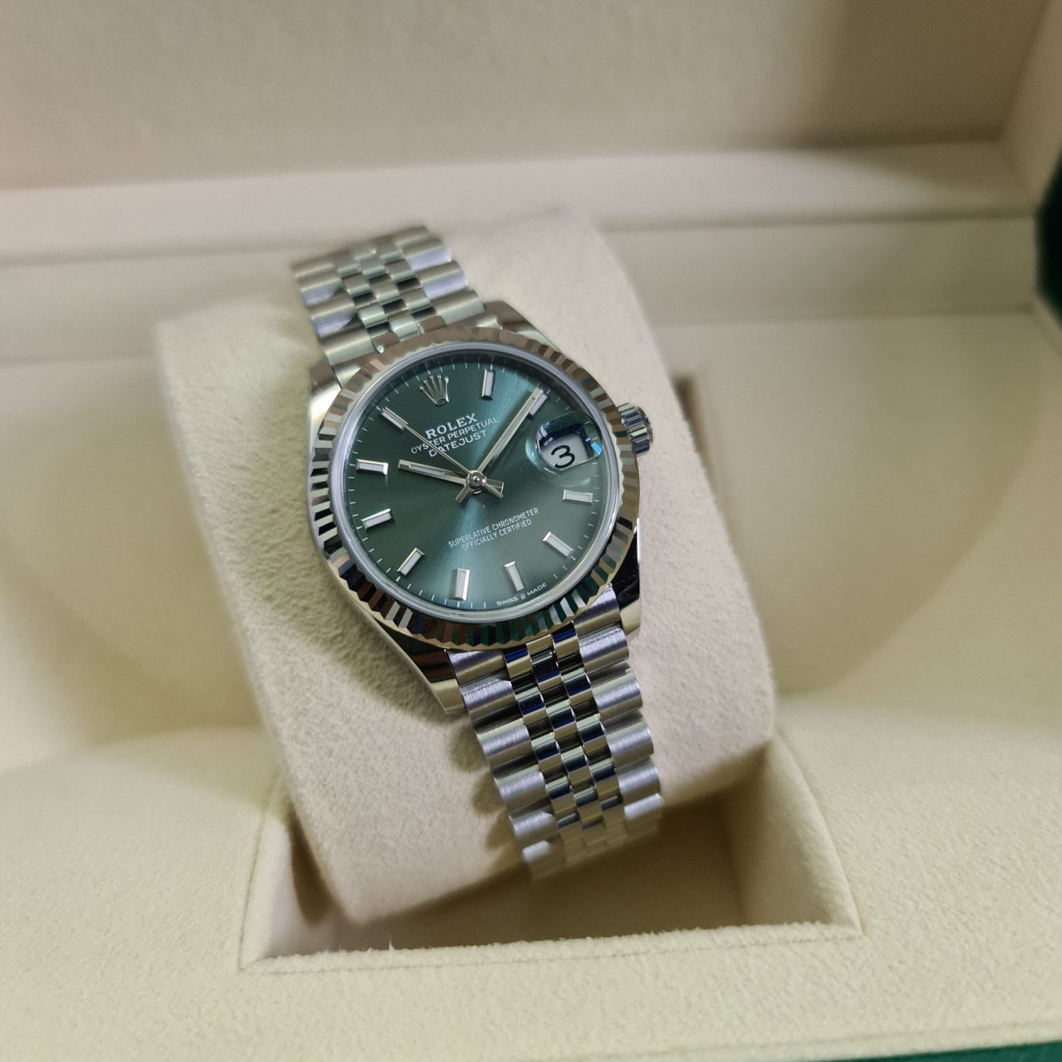 Rolex Datejust 31 2021 Bnib with Mint Green Dial full set – luxury Watches