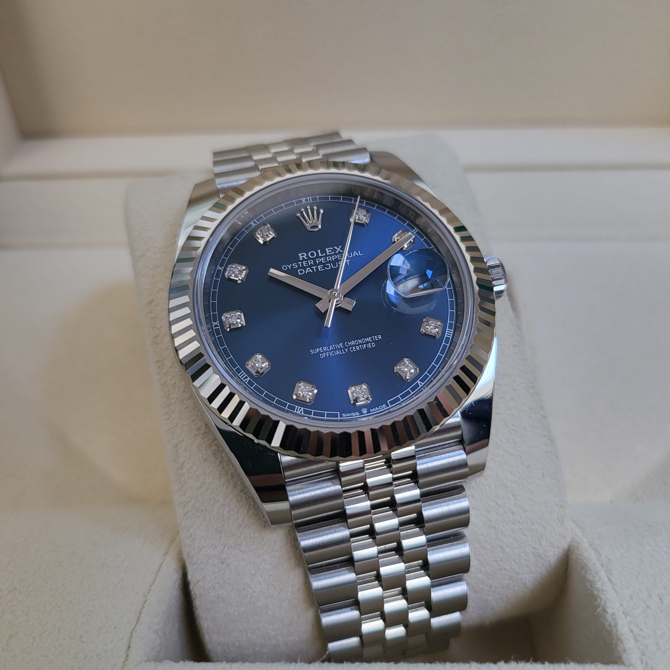 Rolex Datejust 41 Blue Daimond Dial 2021 – luxury Watches