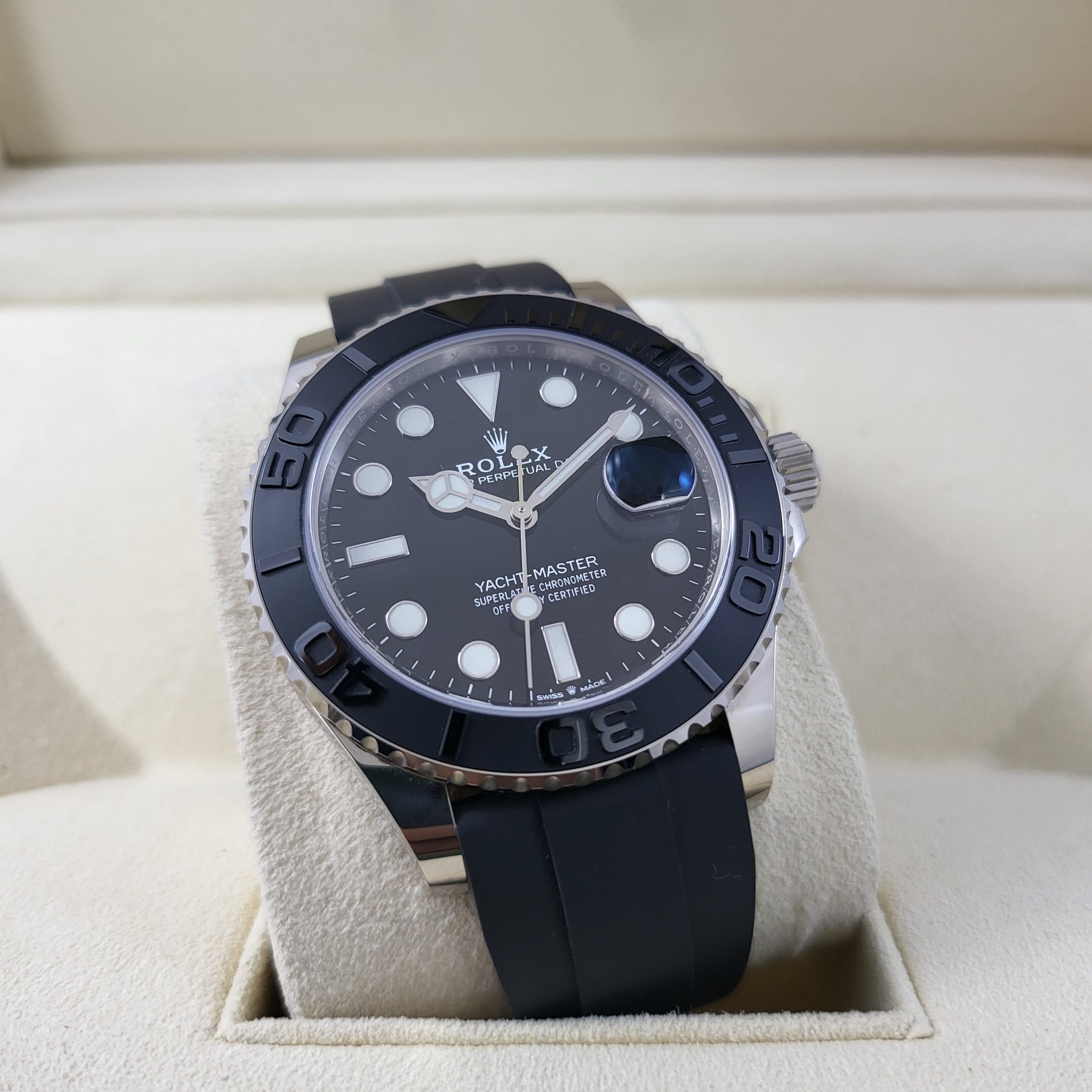 rolex yacht master white gold retail price